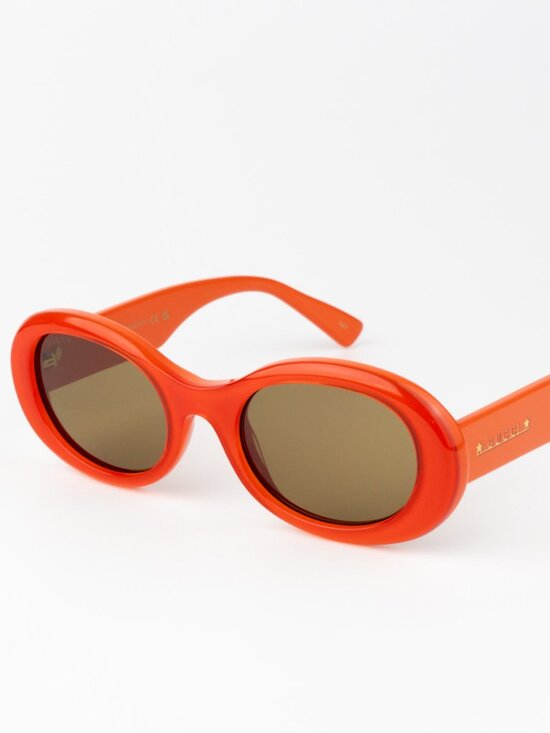 NEW Gucci GG1587S 003 Orange Brown Women Oval Sunglasses GG 1587S main image 8